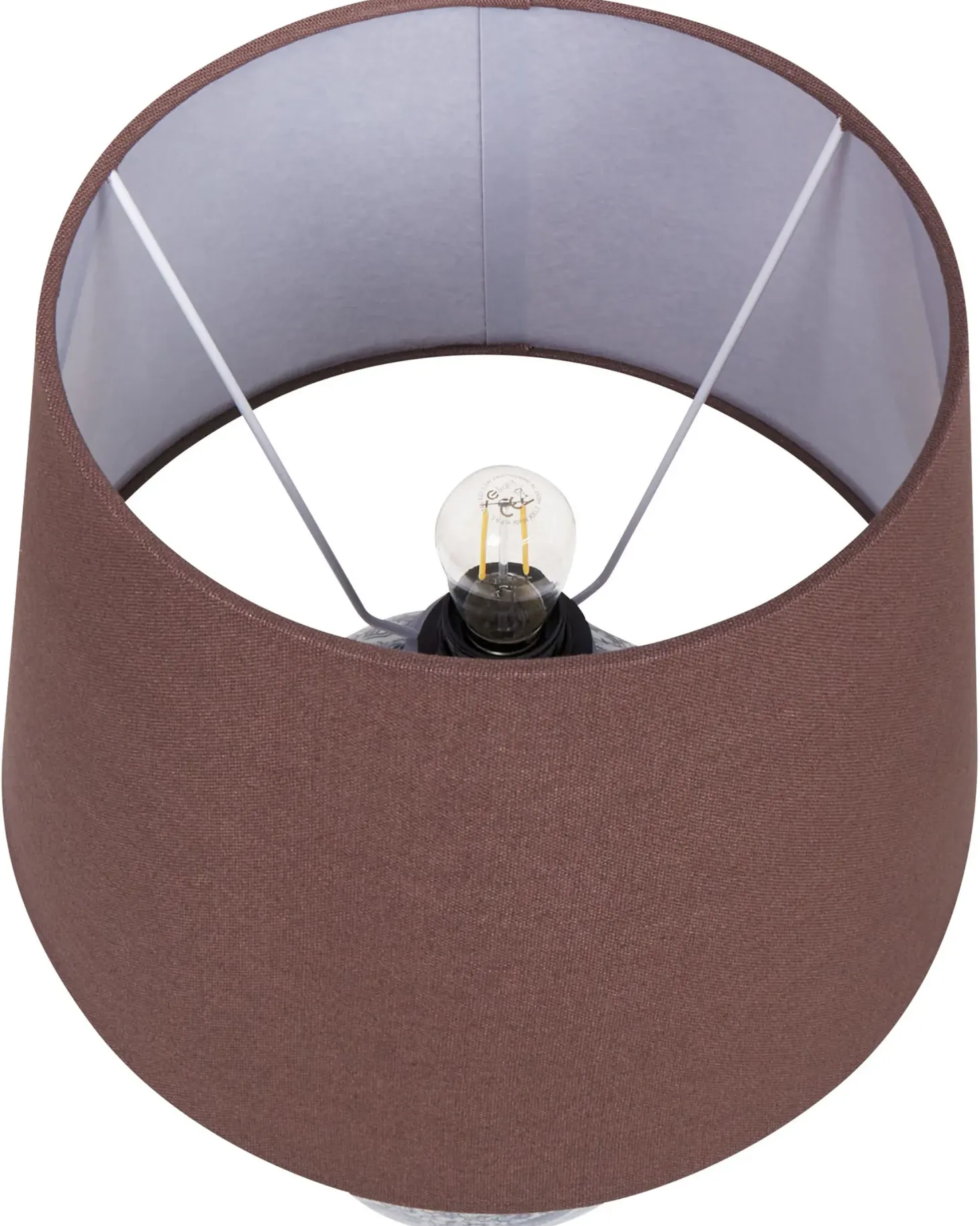 Lampa stołowa NEIRA Porcelana Brązowy