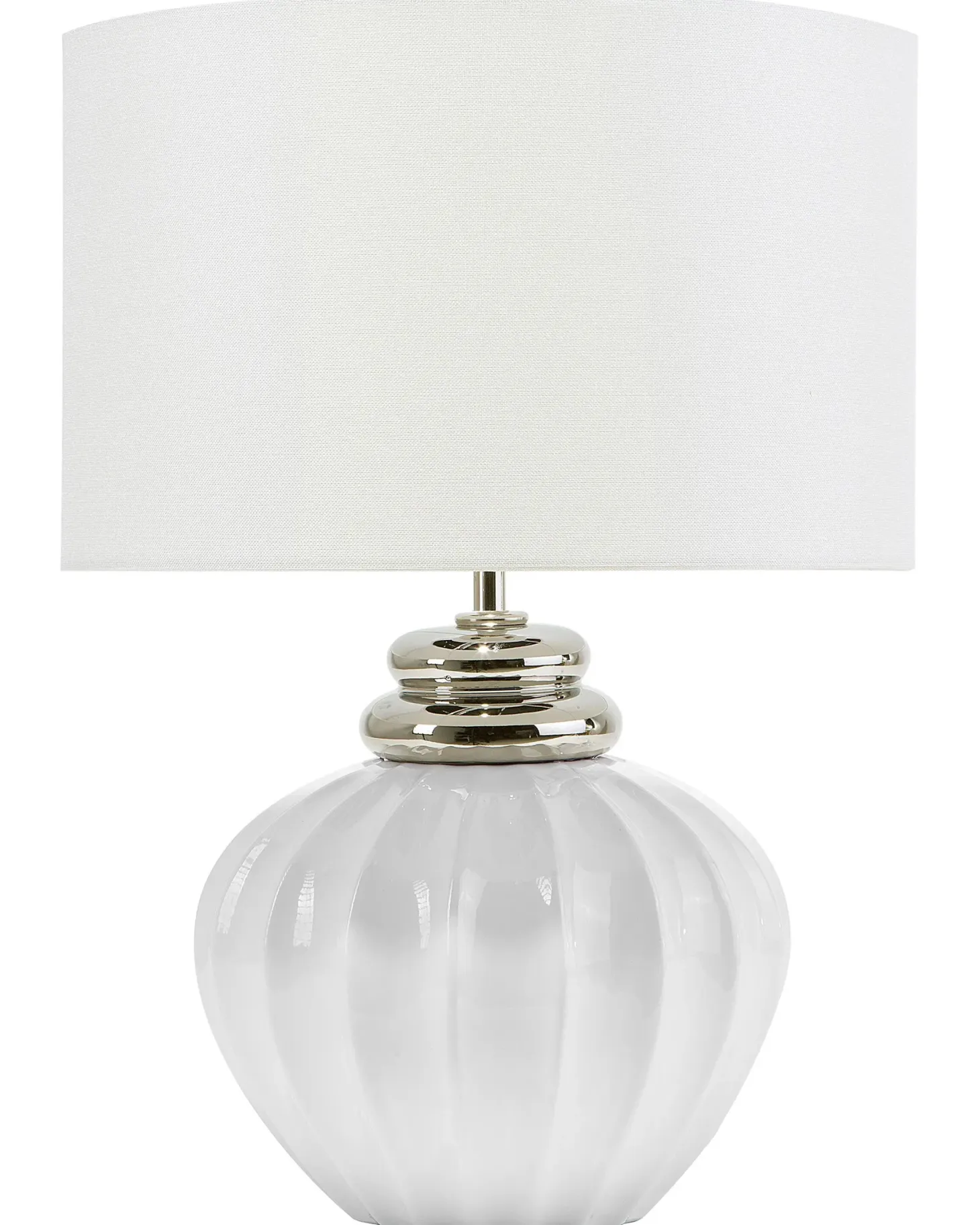 Lampa stołowa NERIS Ceramika Złamana biel