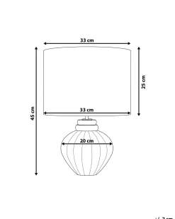 Lampa stołowa NERIS Ceramika Złamana biel