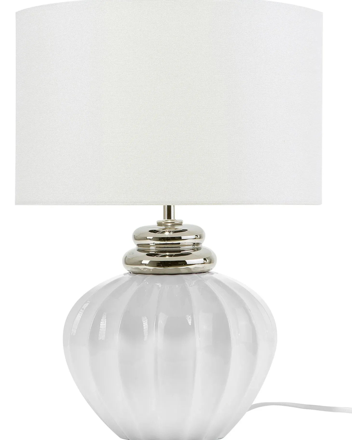 Lampa stołowa NERIS Ceramika Złamana biel