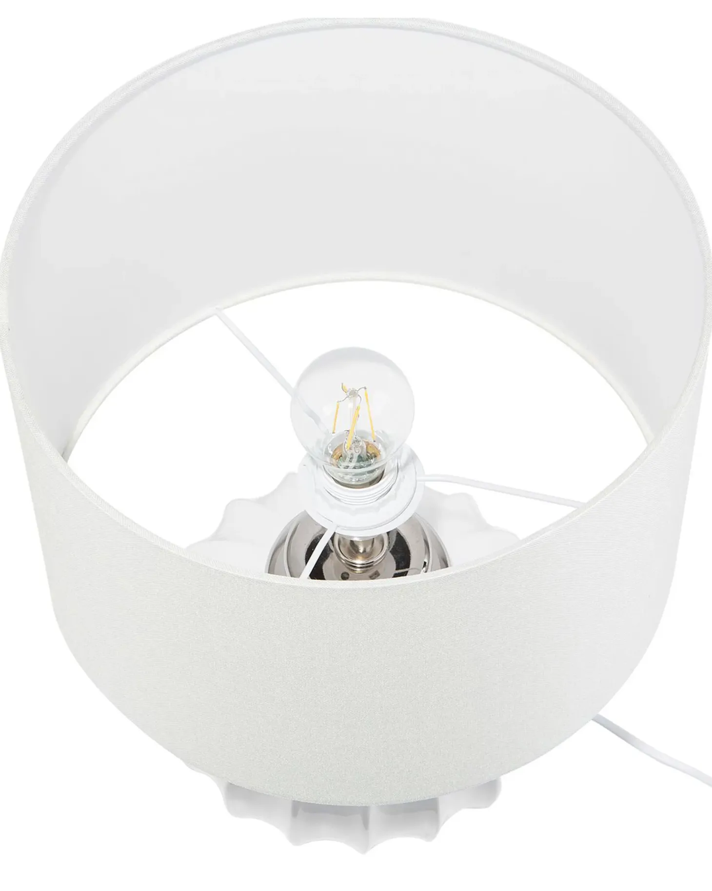 Lampa stołowa NERIS Ceramika Złamana biel
