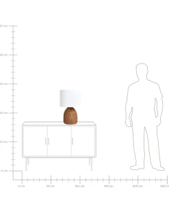 Lampa stołowa NILWALA Rattan Naturalny