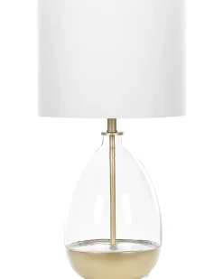Lampa stołowa OKARI Szkło Biały