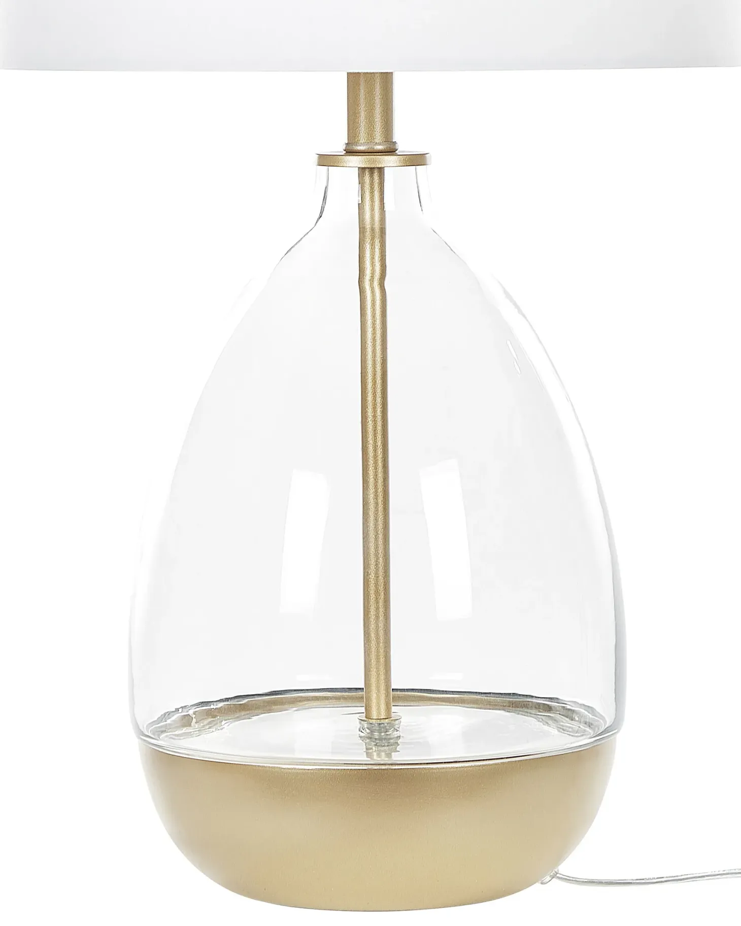 Lampa stołowa OKARI Szkło Biały