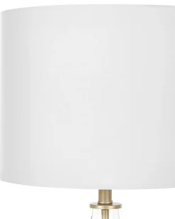 Lampa stołowa OKARI Szkło Biały