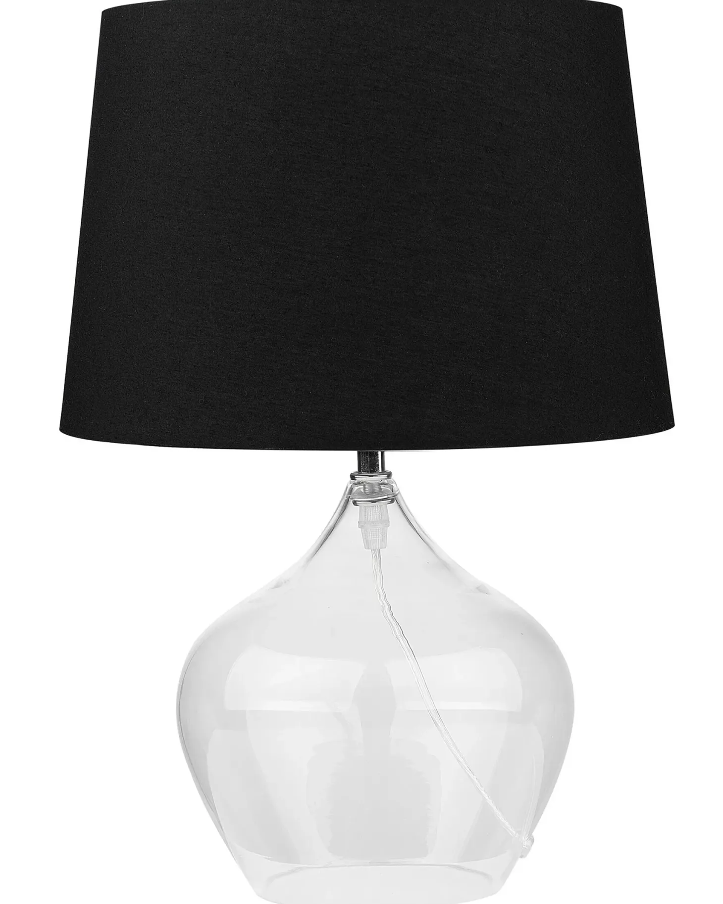 Lampa stołowa OSUM Szkło Czarny