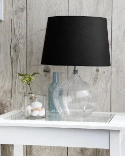 Lampa stołowa OSUM Szkło Czarny