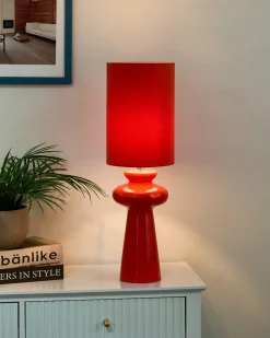 Lampa stołowa OTEROS Czerwony