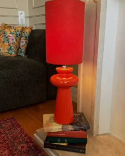 Lampa stołowa OTEROS Czerwony
