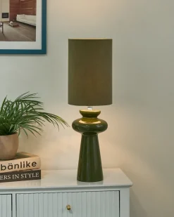 Lampa stołowa OTEROS Oliwkowy