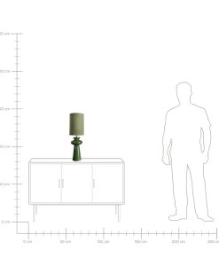 Lampa stołowa OTEROS Oliwkowy
