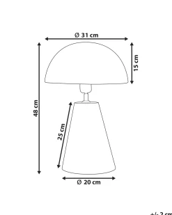 Lampa stołowa PALMIET Metal Czarny
