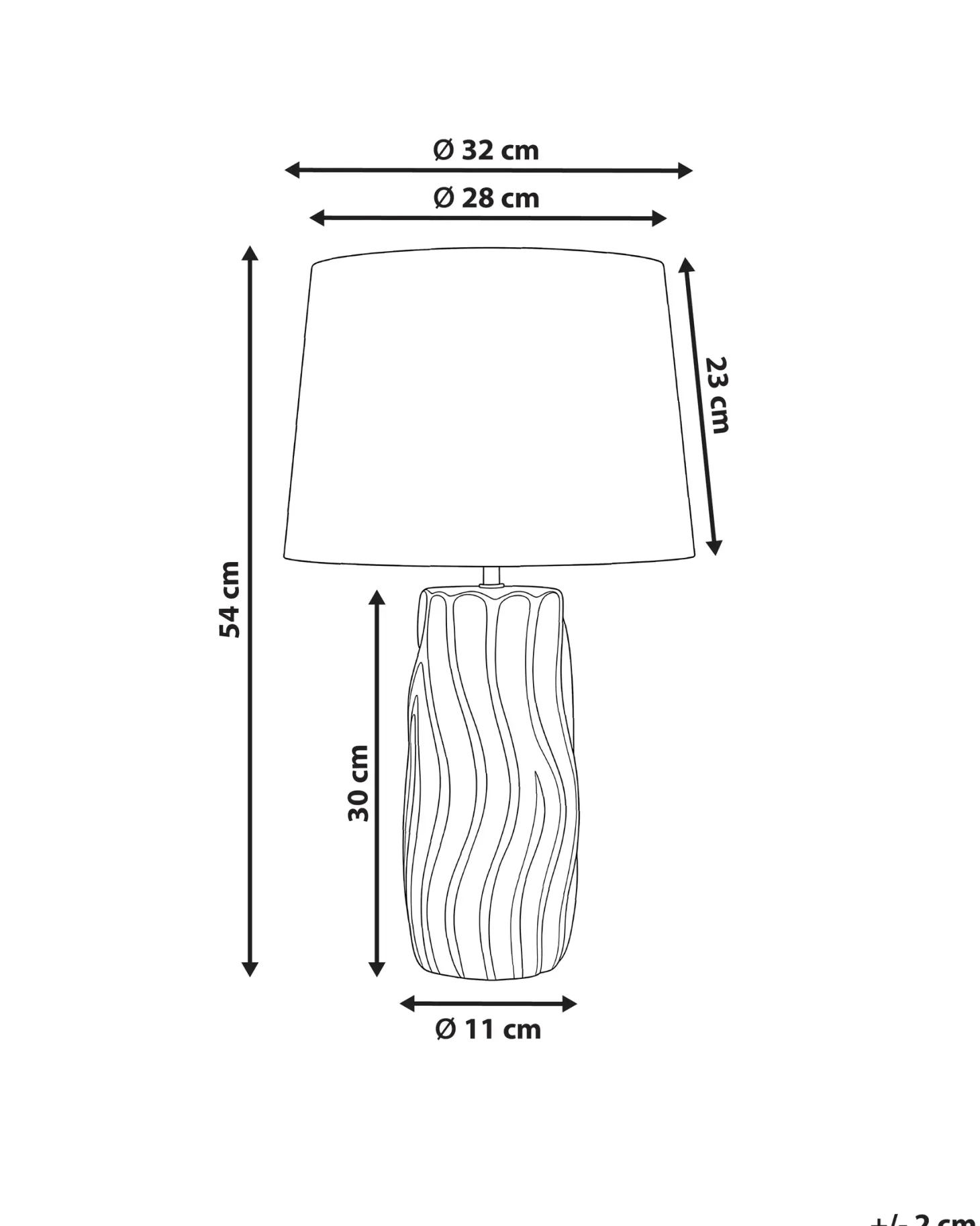Lampa stołowa PATUCA Ceramika Biały