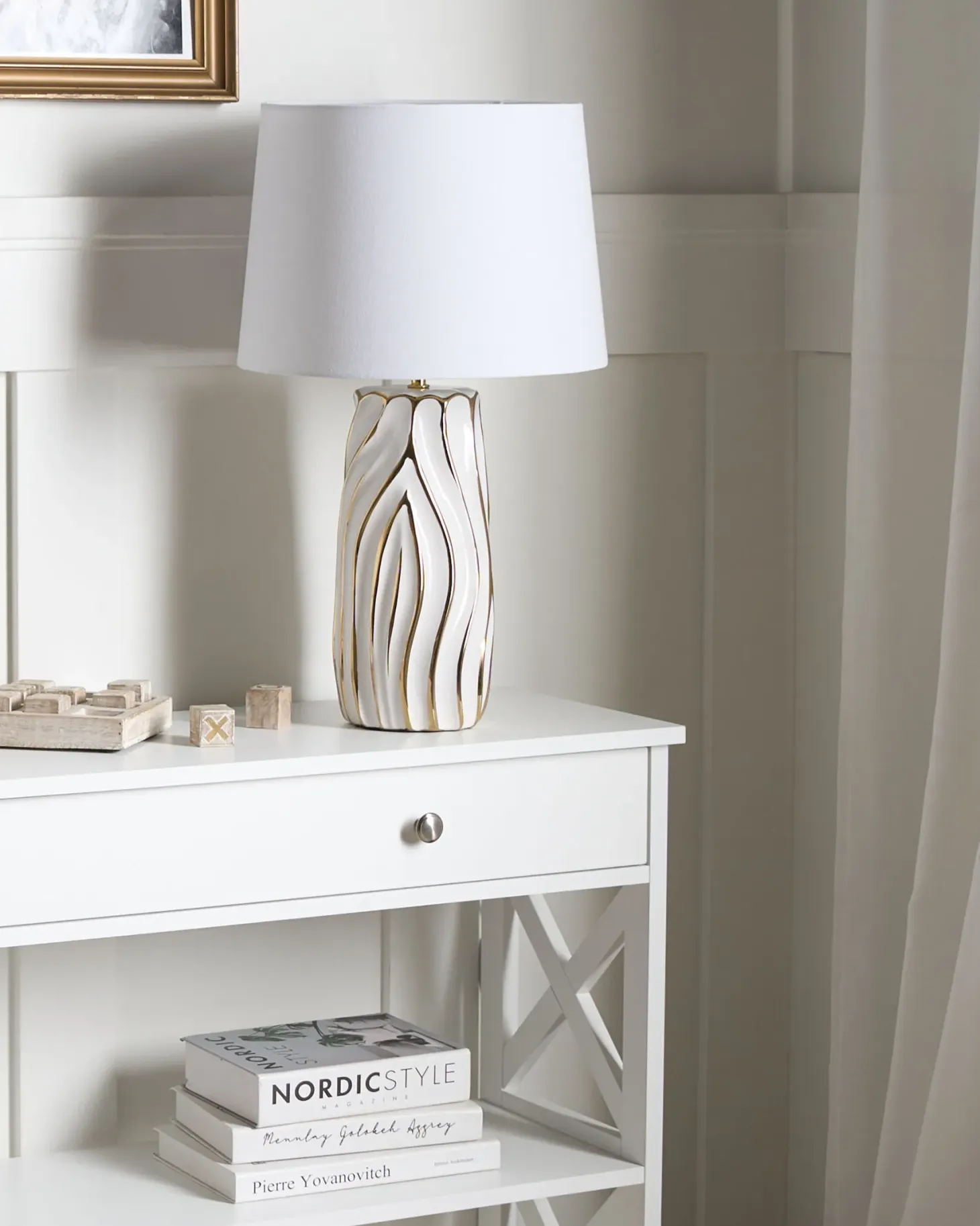 Lampa stołowa PATUCA Ceramika Biały