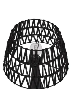 Lampa stołowa PELLEJAS Drewno mango Czarny