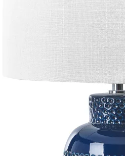 Lampa stołowa PERLIS Ceramika Granatowy