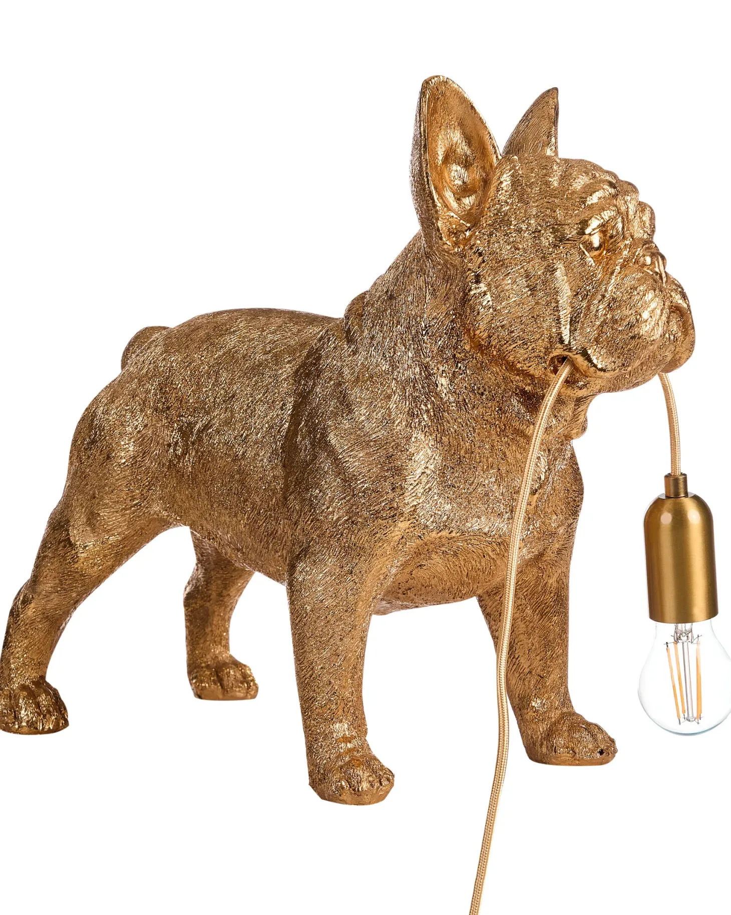 Lampa stołowa Pies BAXTER Złoty