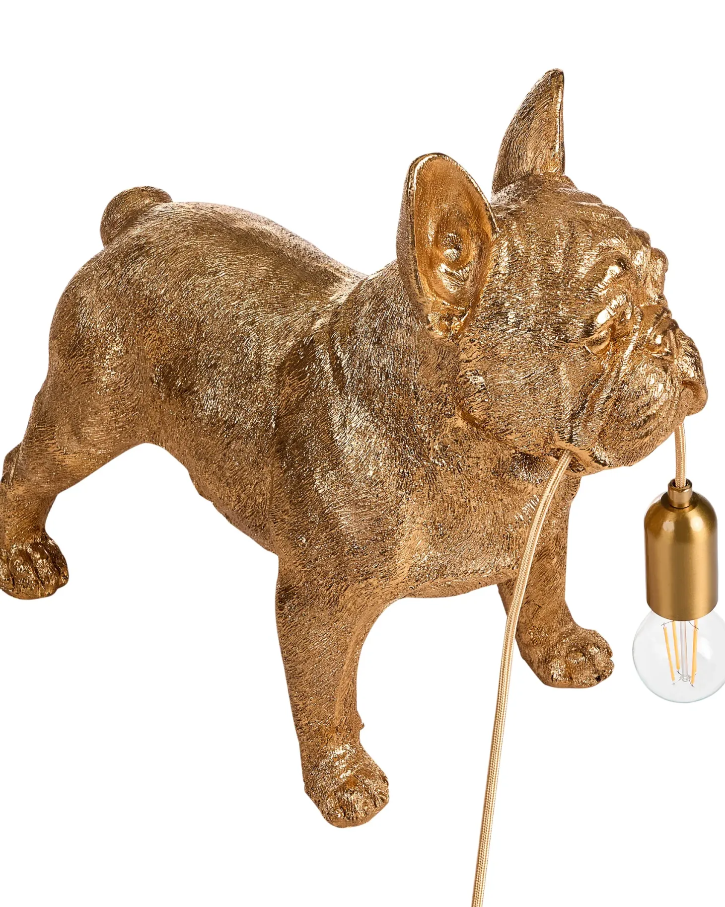 Lampa stołowa Pies BAXTER Złoty