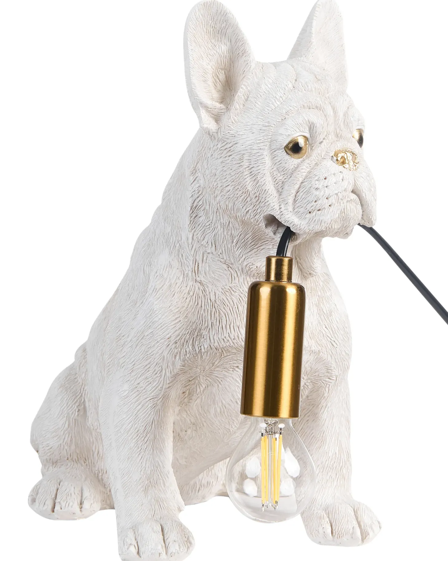 Lampa stołowa Pies BRUNO Biały