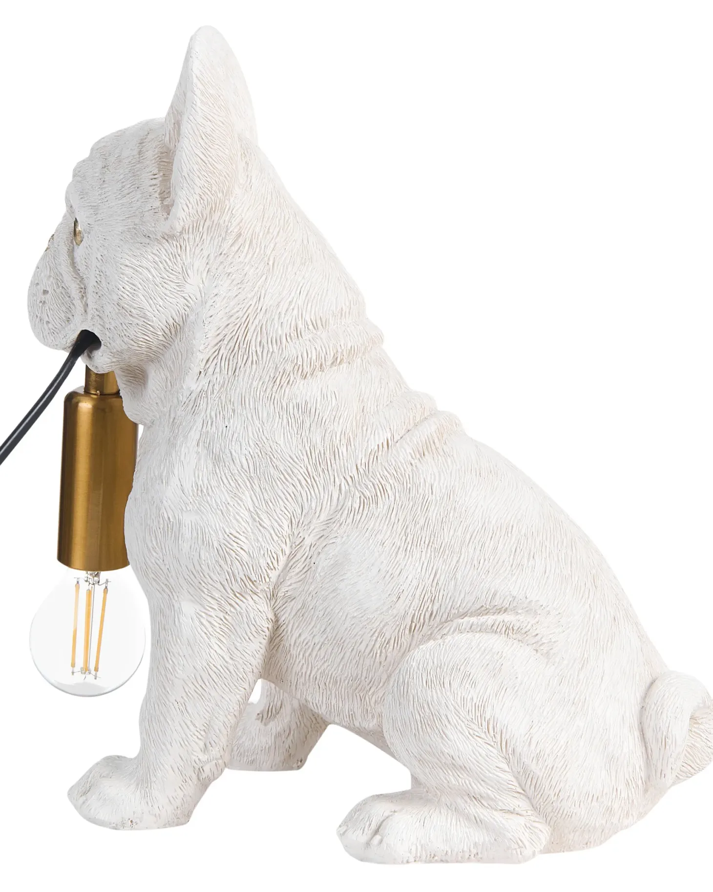 Lampa stołowa Pies BRUNO Biały