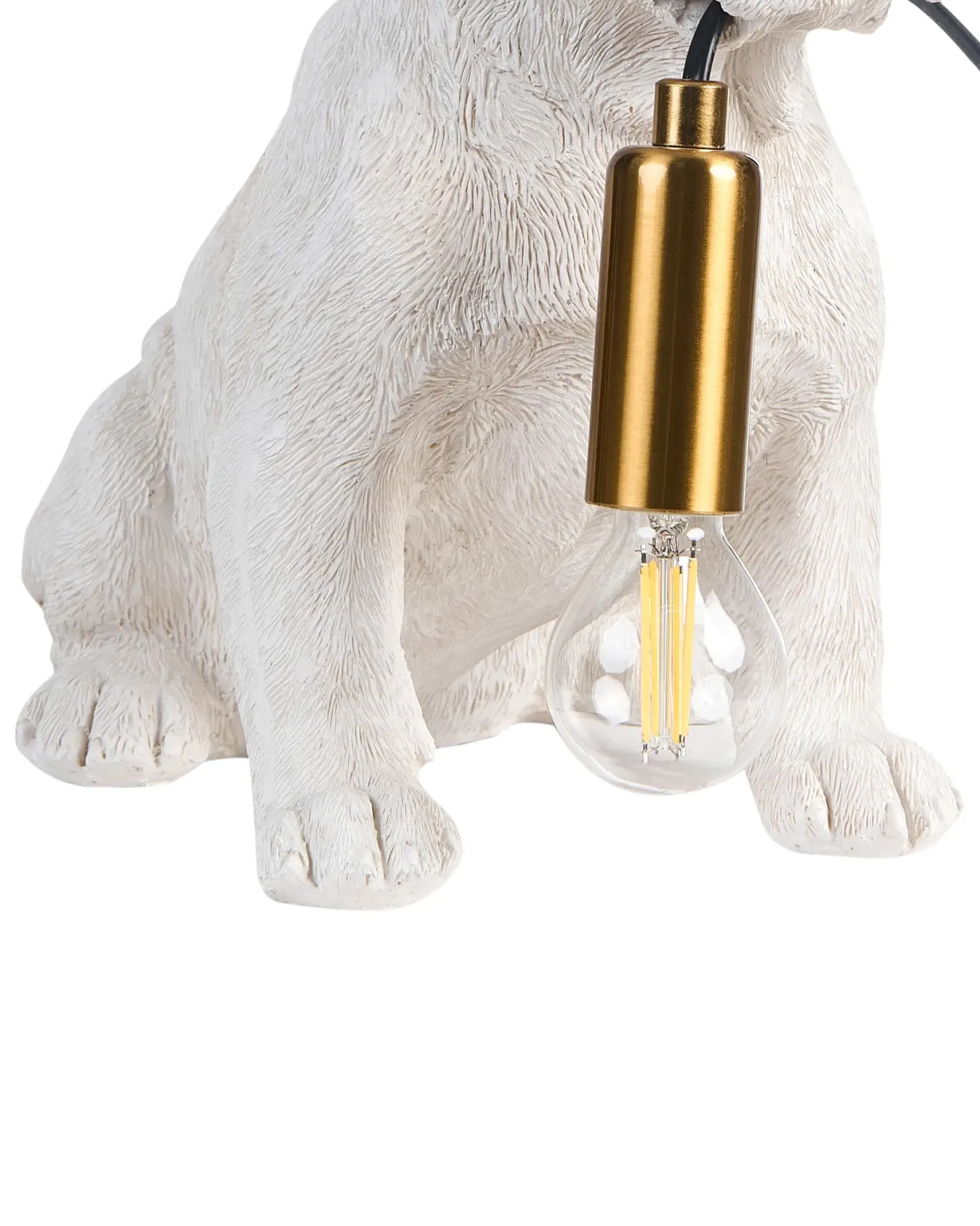 Lampa stołowa Pies BRUNO Biały
