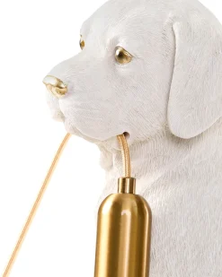 Lampa stołowa Pies LUCKY Biały