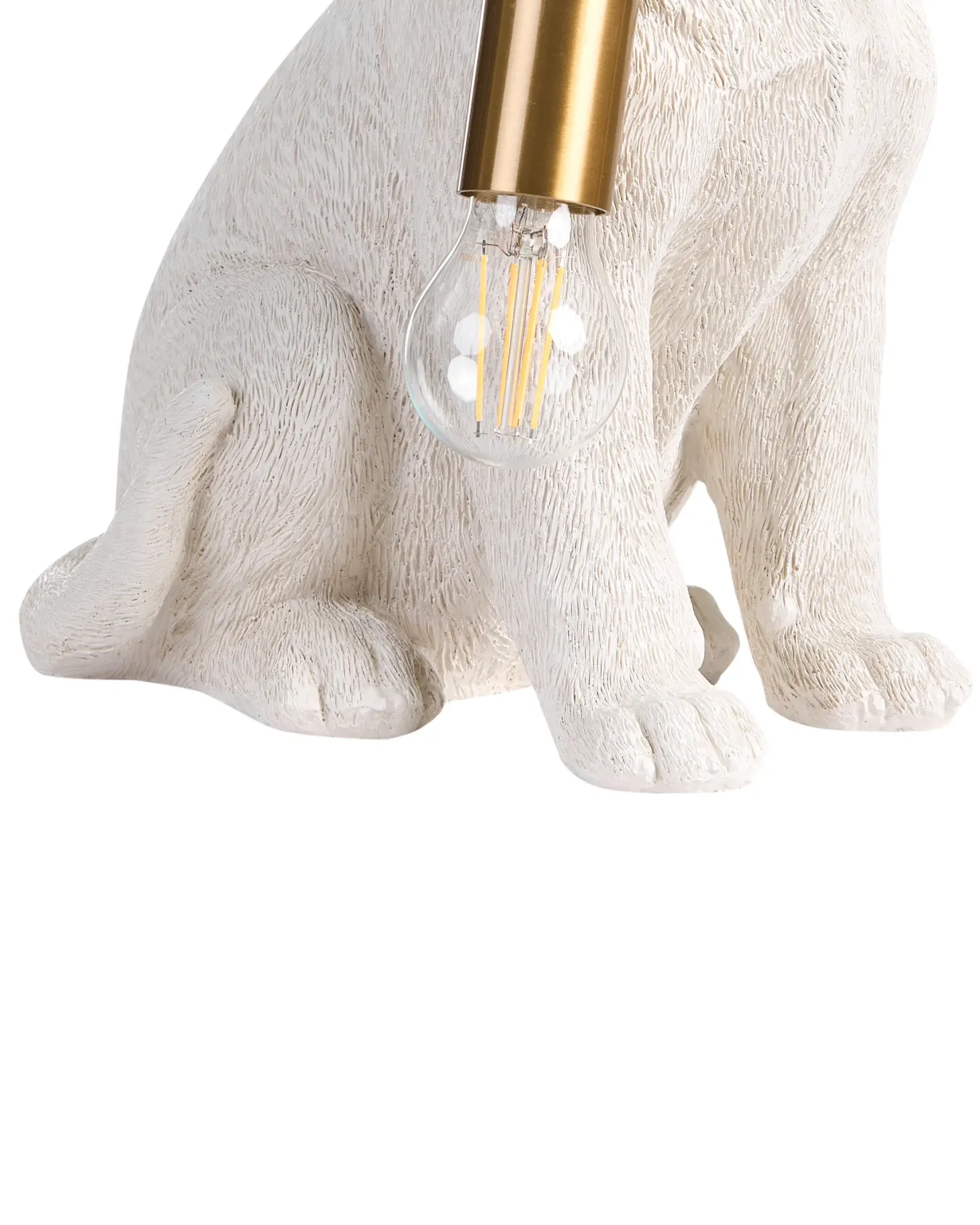 Lampa stołowa Pies LUCKY Biały
