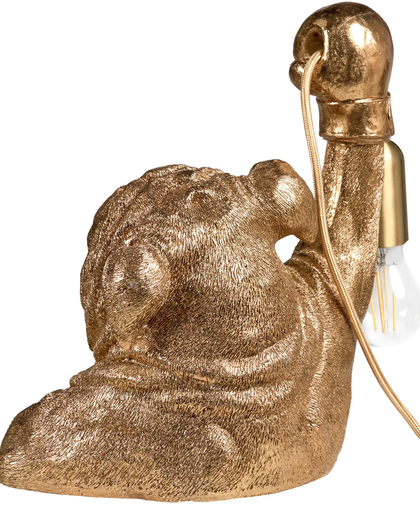 Lampa stołowa Pies MIKE Złoty