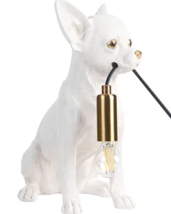 Lampa stołowa Pies ROCCO Biały