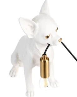 Lampa stołowa Pies ROCCO Biały
