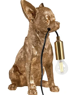 Lampa stołowa Pies ROCCO Złoty