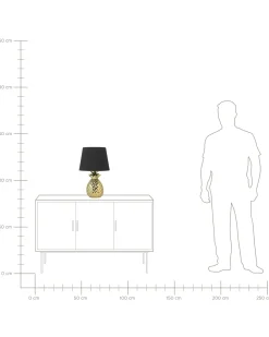 Lampa stołowa PINEAPPLE Ceramika Złoty