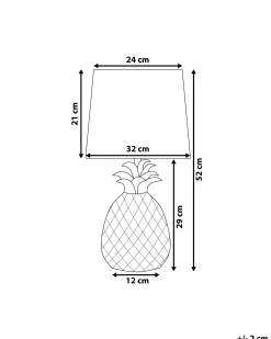 Lampa stołowa PINEAPPLE Ceramika Złoty