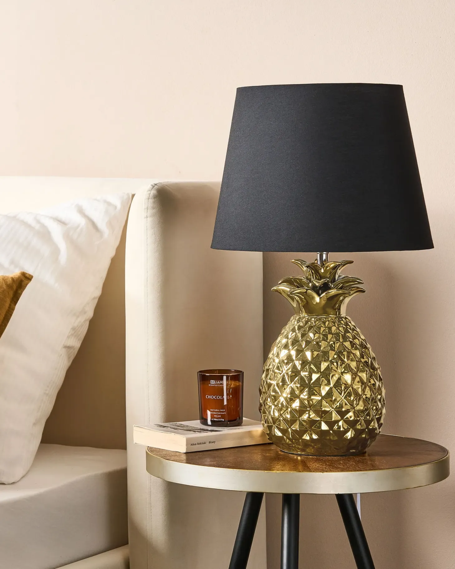 Lampa stołowa PINEAPPLE Ceramika Złoty