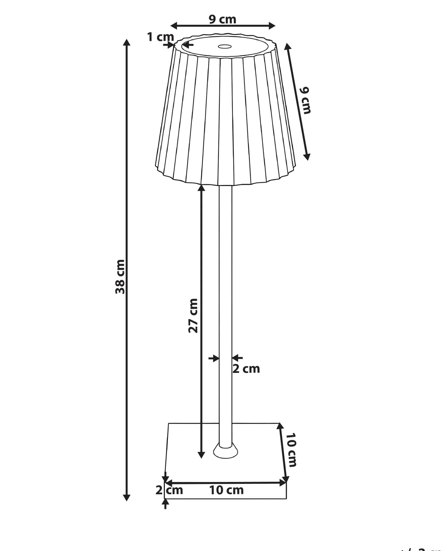 Lampa stołowa POMBEIRO Metal Czarny