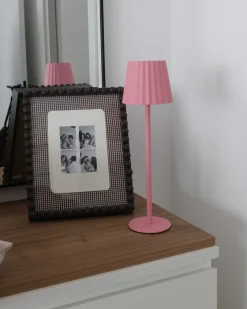 Lampa stołowa POMBEIRO Metal Pastelowy róż
