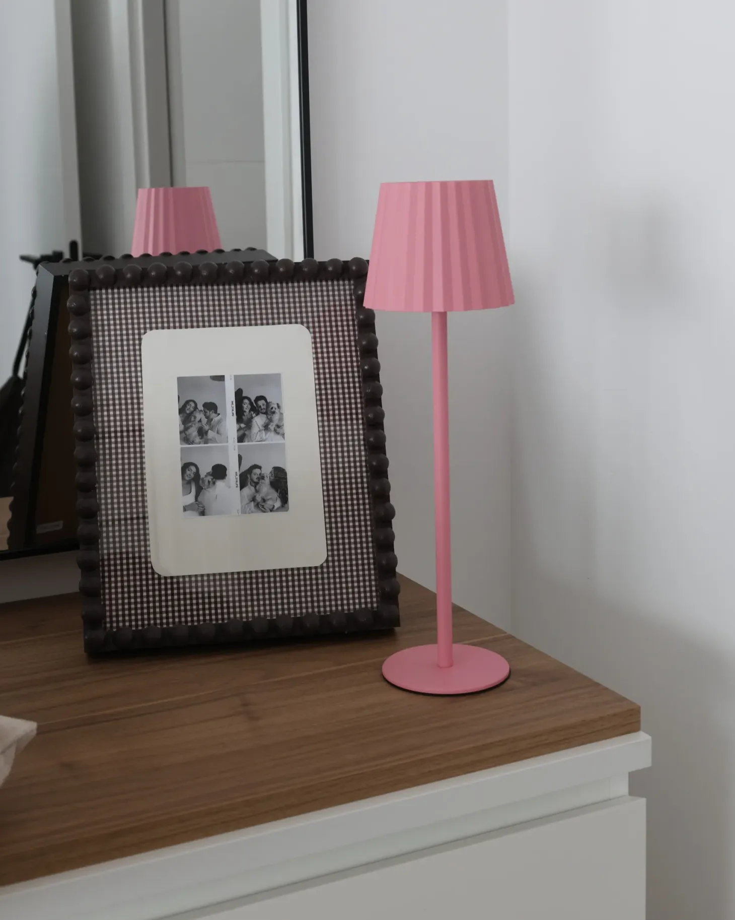 Lampa stołowa POMBEIRO Metal Pastelowy róż