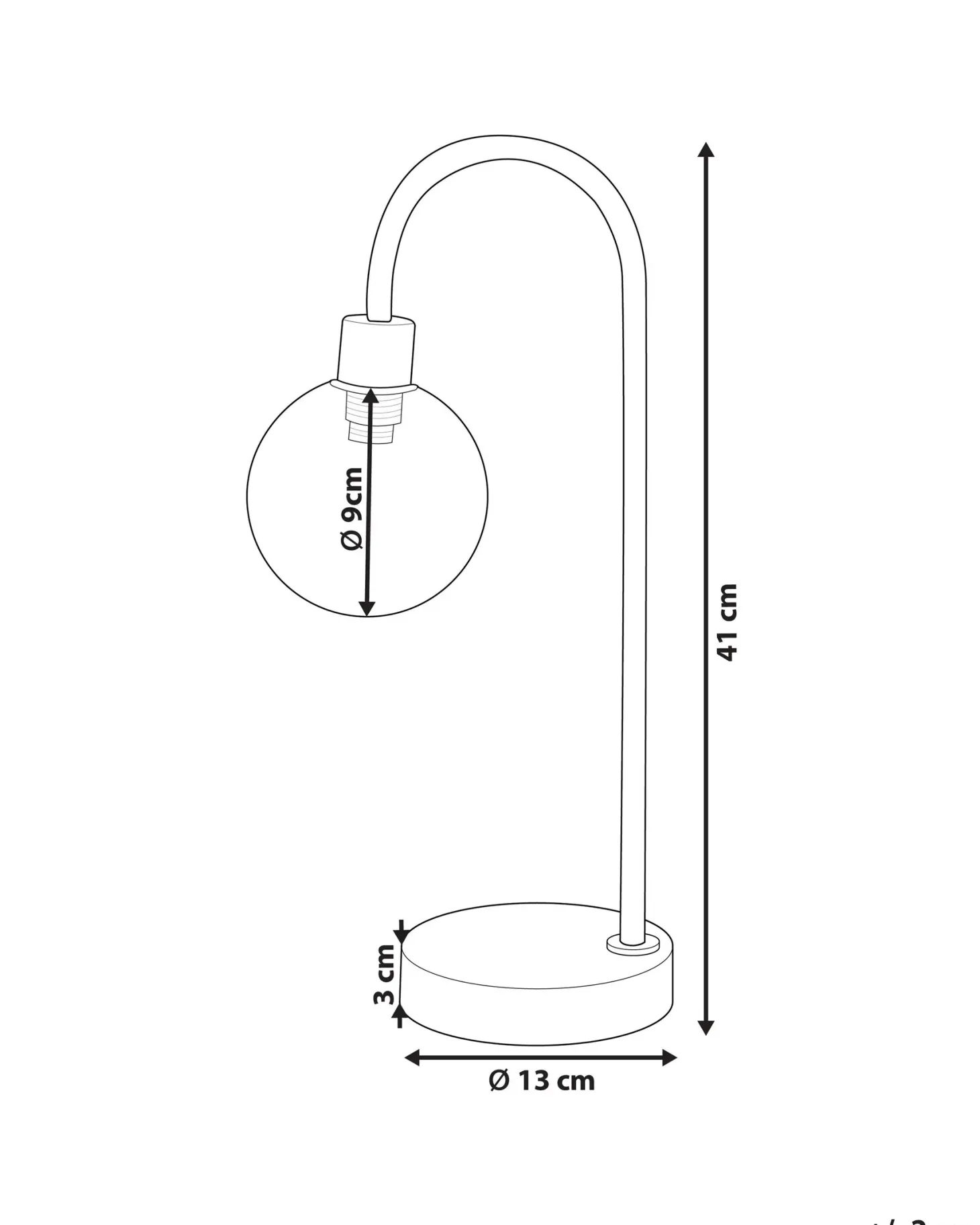 Lampa stołowa RAMIS Metal Srebrny