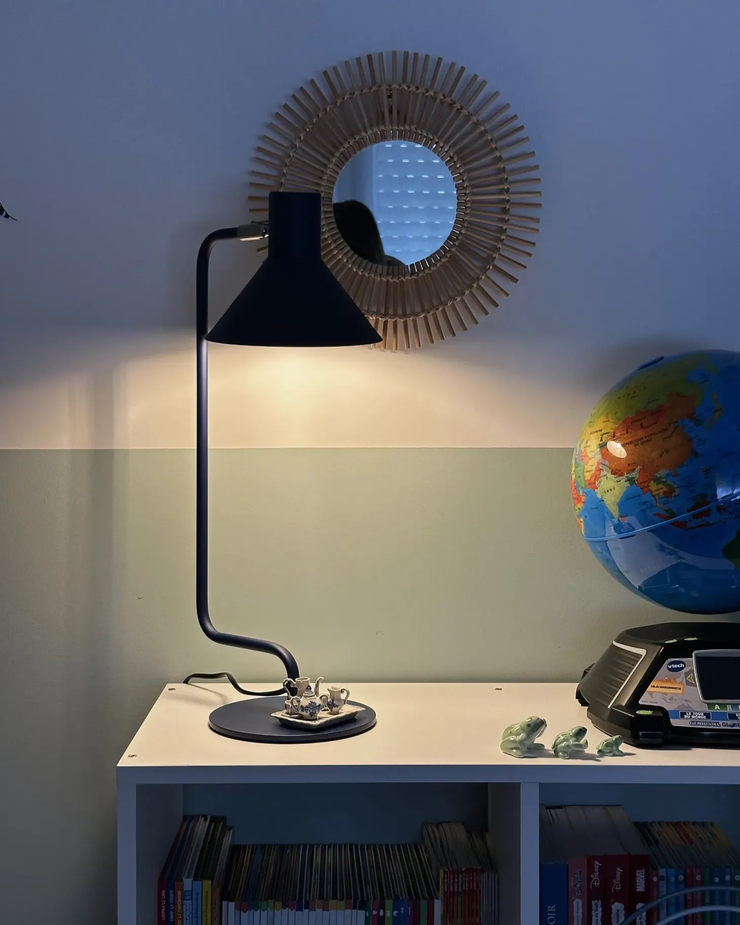 Lampa stołowa RIMAVA Regulowana Metal Niebieski