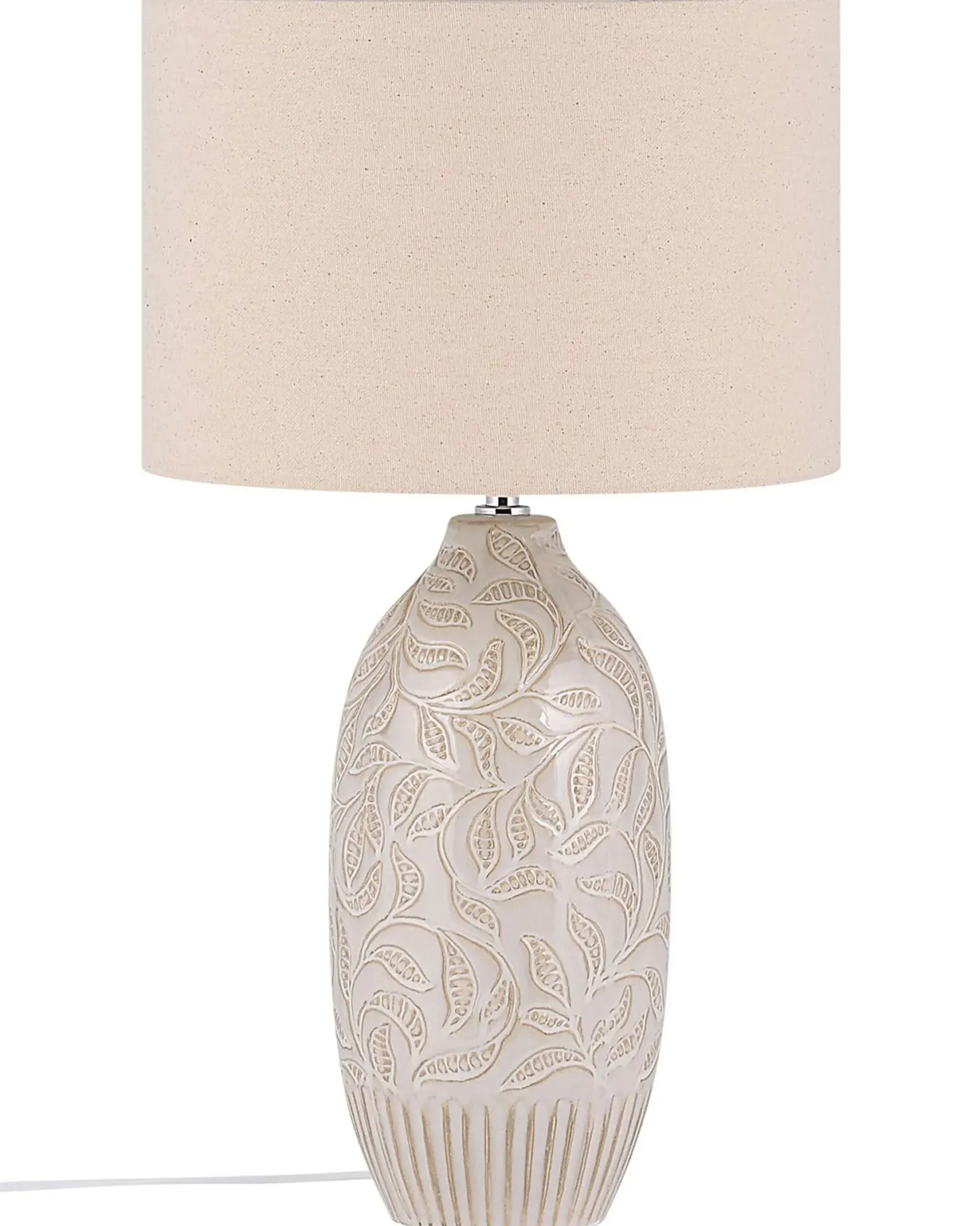 Lampa stołowa SALZA Ceramika Beżowy
