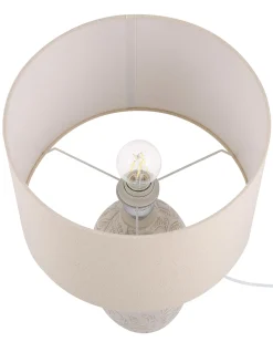 Lampa stołowa SALZA Ceramika Beżowy