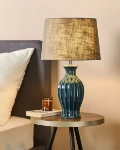 Lampa stołowa SAMINA Ceramika Zielony