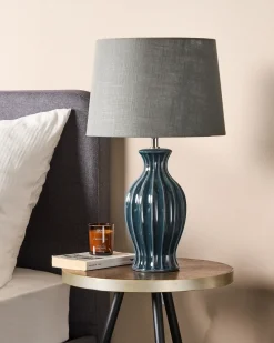 Lampa stołowa SAMINA Ceramika Zielony