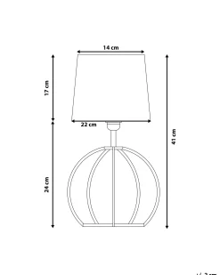 Lampa stołowa SAMO Brązowy/ biały