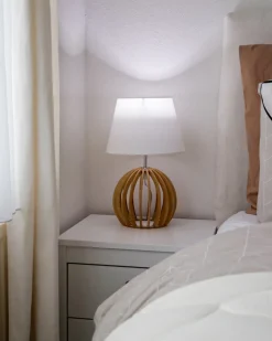 Lampa stołowa SAMO Brązowy/ biały