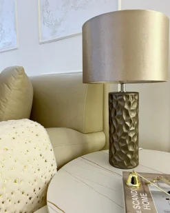 Lampa stołowa SANKURU Ceramika Złoty