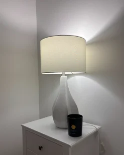 Lampa stołowa SANTEE Porcelana Złamana biel
