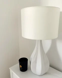 Lampa stołowa SANTEE Porcelana Złamana biel