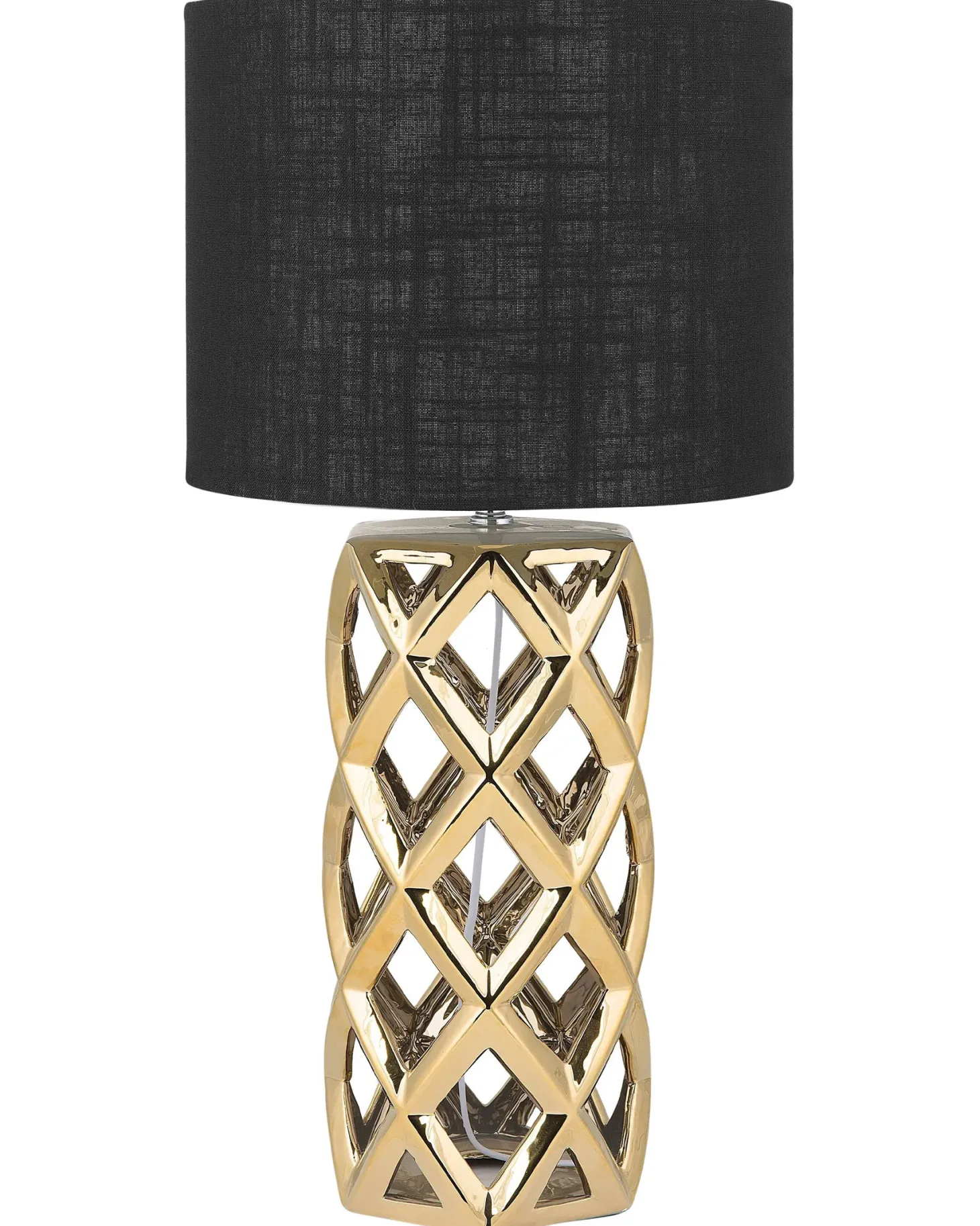 Lampa stołowa SELJA Ceramika Złoty