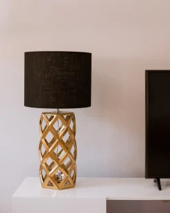 Lampa stołowa SELJA Ceramika Złoty